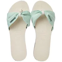 Havaianas Damen St Tropez Basic Beigemineral Green Sandale, Beige-Mineralgrün, 37/38 EU