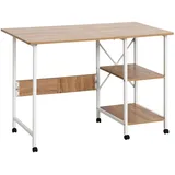 Homcom Klapptisch Weiß, Kunststoff, 55x76x107 cm