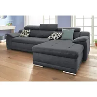 sit&more Eckcouch Kunstleder 2-Sitzer Grau