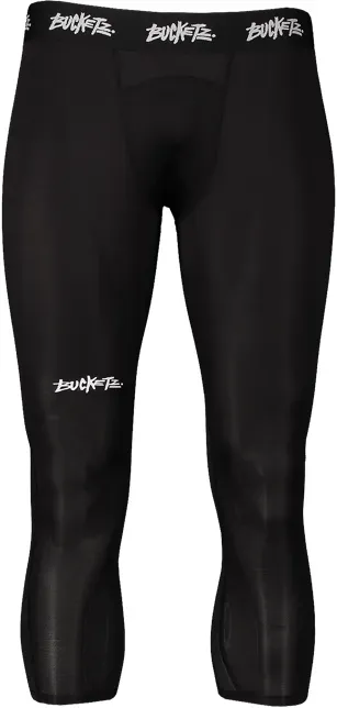 Bucketz 3/4 Compression Tight Schwarz