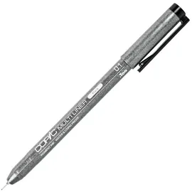 Copic Multiliner 0,1 mm, Black, Fineliner mit einer feinen Spitze und wasserbeständiger Pigmenttinte