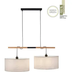 JUST LIGHT Pendelleuchte "GREEN SOFI", weiß, H: 60cm, Lampen