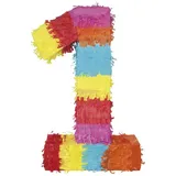 Party Factory Pinata Pinata Zahl 0-9 Geburtstagspinata zum selbst Befüllen, geräumig, stabil