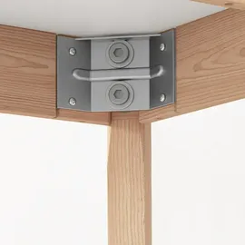 Homcom Ø 75 cm weiß
