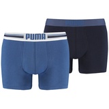 Puma Placed Logo Boxershorts blau M 2er Pack