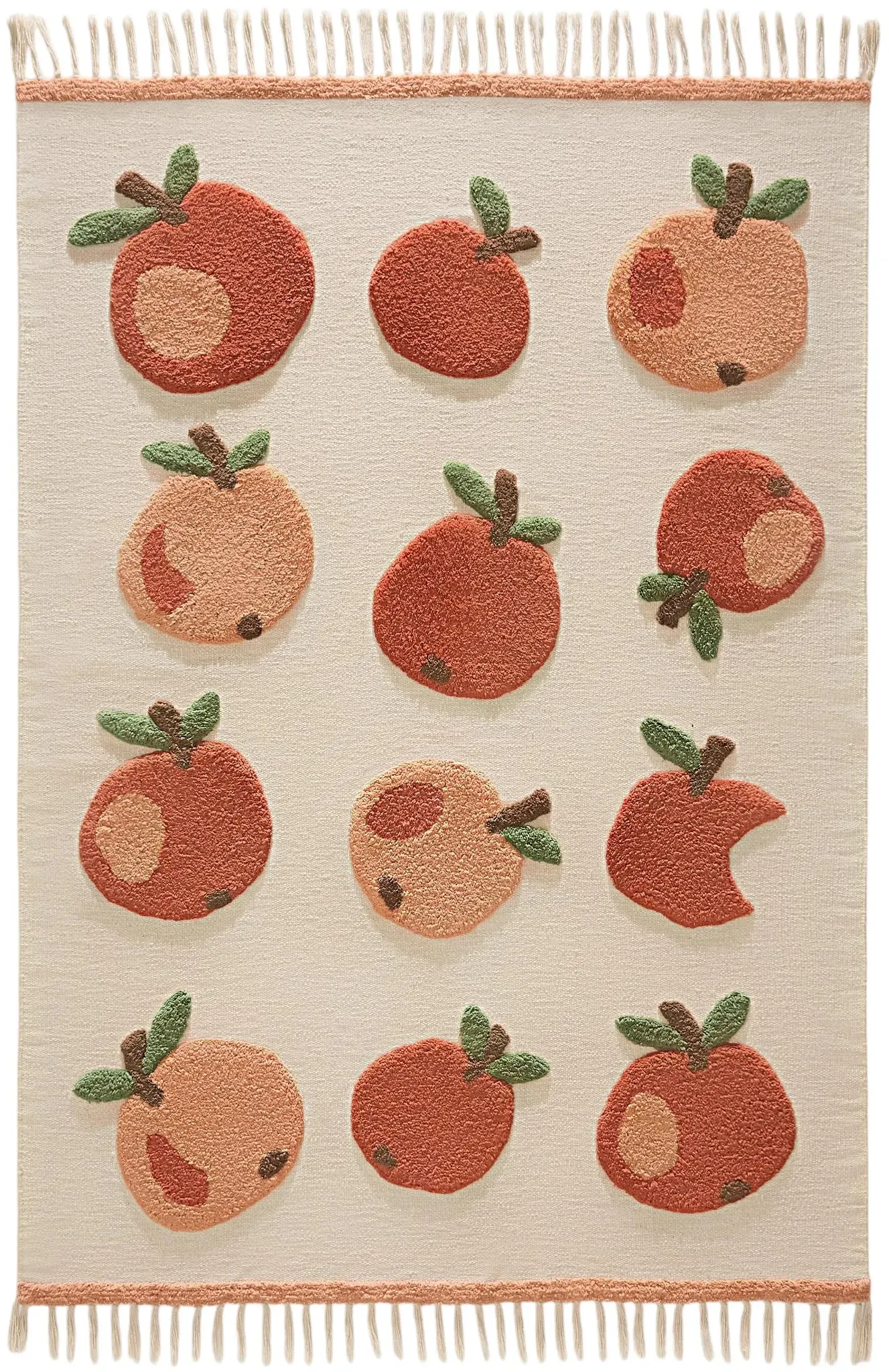 Lytte Kinderteppich Alma Beige/Rot 80x120 cm - Teppich für Kinderzimmer