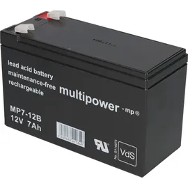 Multipower Blei-Akku MP7-12B Pb 12V 7Ah + Ladegerät