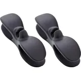 InLine Kabelaufwickler für Gerätekabel, selbstklebender Kabelorganizer mit 3M-Klebepad, ideal für Küche, Büro und Werkstatt, schwarz, 2 Stück, 59971D