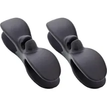 InLine Kabelaufwickler für Gerätekabel, selbstklebender Kabelorganizer mit 3M-Klebepad, ideal für Küche, Büro und Werkstatt, schwarz, 2 Stück, 59971D