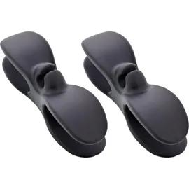 InLine Kabelaufwickler für Gerätekabel, selbstklebender Kabelorganizer mit 3M-Klebepad, ideal für Küche, Büro und Werkstatt, schwarz, 2 Stück, 59971D