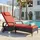 Mendler Carrara Sonnenliege 197 x 71 x 108 cm anthrazit/terracotta inkl. Rollen