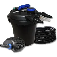 Wiltec SunSun Druckteichfilter Set 10000l 11W UVC Teichklärer und