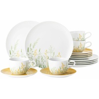 Seltmann Weiden Liberty Kaffeeservice 18-tlg. Geschirr Set Meadow Grasses Curry