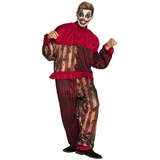 Boland - Kostüm Mitternachts-Clown, Overall mit Kragen, Herren, Horror, Clown, Psycho, Halloween, Karneval, Mottoparty