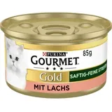 GOURMET Gold Saftig-feine Streifen 12x85g Lachs