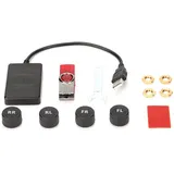 Reifendruckkontrollsystem, Akozon USB TPMS Reifendruckkontrollsystem, TPMS-Überwachungsalarm Reifendruck-Alarmsystem mit externem Sensor für Android-Navigation
