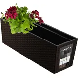Kadax Blumenkasten 18,5 x 19,5 x 56 cm Braun