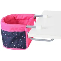 Bayer Chic 2000 CHIC2000 Puppentischsitz, Tischsitz für Puppen, Puppenmöbel, Puppenzubehör, Konfetti, pink, 735-84