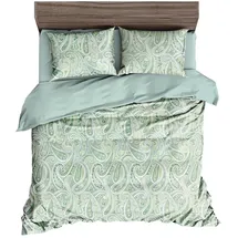 Traumschlaf Vicenza ornamental Grün 200 x 220 cm + 2 x 80 x 80 cm