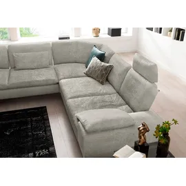 W.Schillig Eckcouch Chenille 3-Sitzer Grau