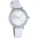 Miraval Moderne Design Damenarmbanduhr mit Lederarmband 34 mm Quarzuhwerk Damenuhr