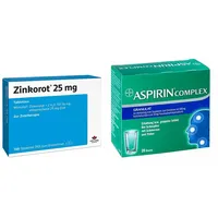 Bayer Zinkorot 25 Mg Tabletten + Aspirin Complex Beutel