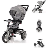 Lorelli Tricycle Neo 4 in 1 EVA-Reifen, Schiebestange, Sitz drehbar, verstellbar dunkelgrau