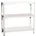Simon Rack Advantage Metallregal mit Böden und Schrauben Farbe Weiss 900x800x500 mm