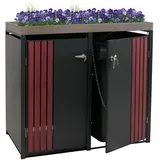 MCW Mülltonnenverkleidung MCW-O67 125 x 84 cm anthrazit