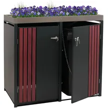 MCW Mülltonnenverkleidung MCW-O67 125 x 84 cm anthrazit