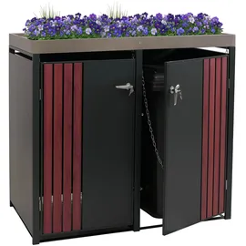 MCW Mülltonnenverkleidung MCW-O67 125 x 84 cm anthrazit