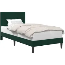vidaXL Modernes Bett 100 x 200 cm Dunkelgrün