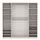 marmex möbel Kleiderschrank TRES 200 x 206 x 51 cm Beige/Grau