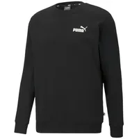 Puma Herren Pullover ESS Small Logo Crew Schwarz,