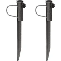 vidaXL Schirmständer 19 x 42 cm Stahl Schwarz
