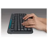 Logitech Tastatur RF Wireless Schwarz