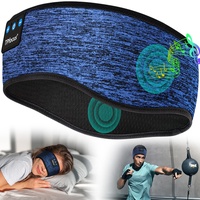 TPfocus Schlafkopfhörer Bluetooth 5.2 Stirnband kopfhörer Bluetooth Sleep Headphones Wiederaufladbar mit HD Stereo Lautsprecher für Laufen, Reisen und Entspannen (Blau)