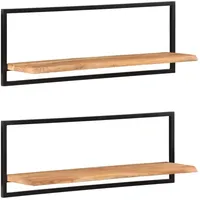 vidaXL Wandregal 100 x 24 x 35 cm Braun