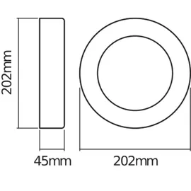 LEDVANCE LED Wandleuchte Aluminium 4,5 cm spritzwassergeschützt grau