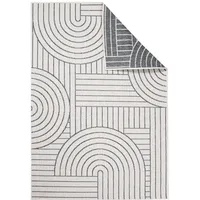 Carpet City Outdoorteppich grau, Textil, Grafikmuster, Rechteckig, 160x230 cm