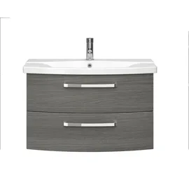 Pelipal Waschbeckenunterschrank Serie 4010 Waschtischunterschrank Graphit Str. quer 80 cm LIEFERUNG OHNE WASCHBECKEN & ARMATUR