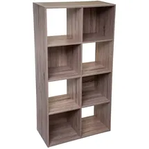 5five simply smart 5five - regal mit 8 fächern "mix n modul" mit natürlichem eicheneffekt