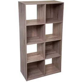 5five simply smart 5five - regal mit 8 fächern "mix n modul" mit natürlichem eicheneffekt