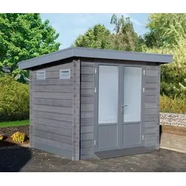 Wolff Finnhaus WPC-Trend B 2,80 x 2,40 m Grau