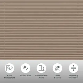GARDINIA Plissee EASYFIX PIA 65 x 130 cm braun
