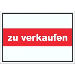 zu verkaufen Aufkleber mit Text Werbeaufkleber A2 (420x594mm)