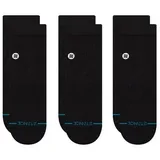 Stance Icon Quarter 3 Pack Crew-Socken Schwarz 3 Paar(e)