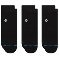 Stance Icon Quarter 3 Pack Crew-Socken Schwarz 3 Paar(e)