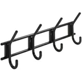 Hettich Garderobenhaken 4 Haken 37 x 15 x 7 cm Schwarz