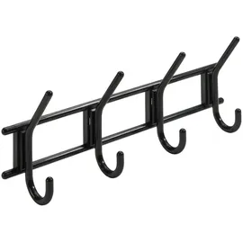 Hettich Garderobenhaken 4 Haken 37 x 15 x 7 cm Schwarz